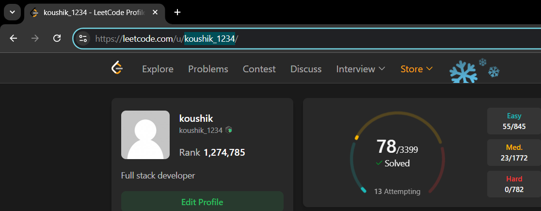 Find Your LeetCode Profile ID 